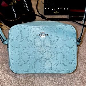 Baby Blue Coach Side body Bag